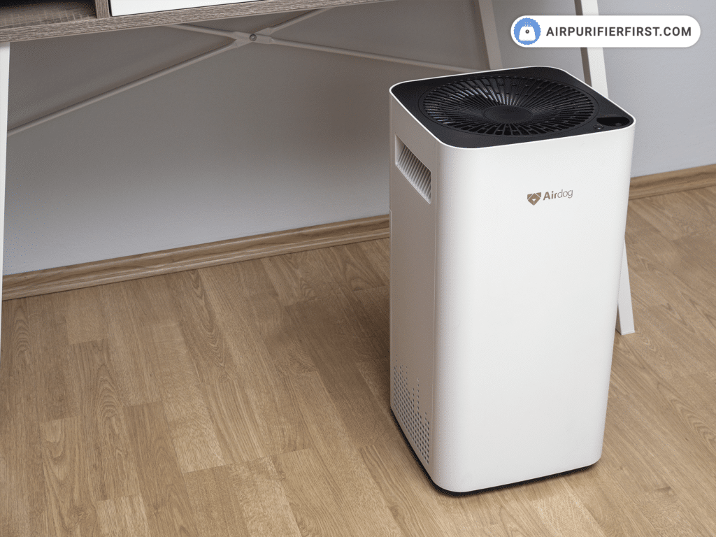 Airdog X3 Air Purifier - In front of Desk