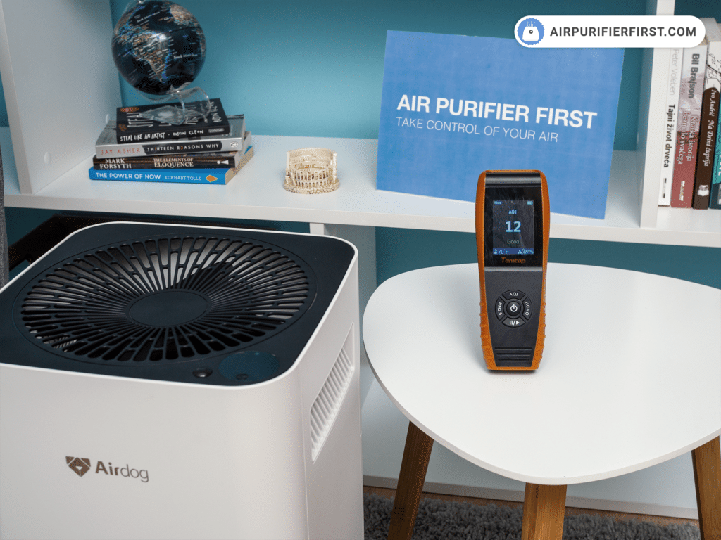  Airdog X3 - doing performance test, and checking air quality index by using Temptop