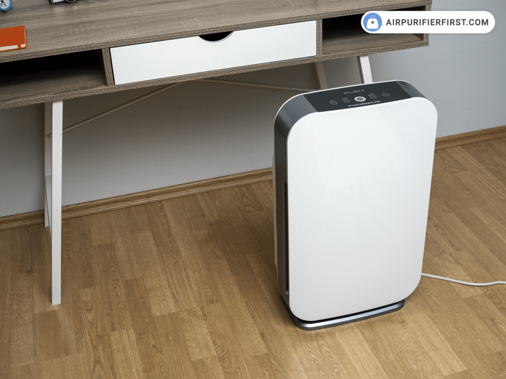 Alen BreatheSmart Flex Air Purifier - In front of the desk