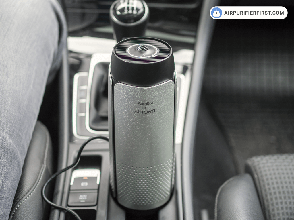 Autowit Fresh 2 - Placed in the Cup Holder in the Car.