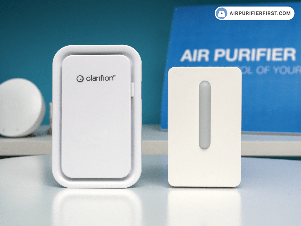 Clarifion Air Ionizer Vs an Air Quality Monitor - Side-by-side