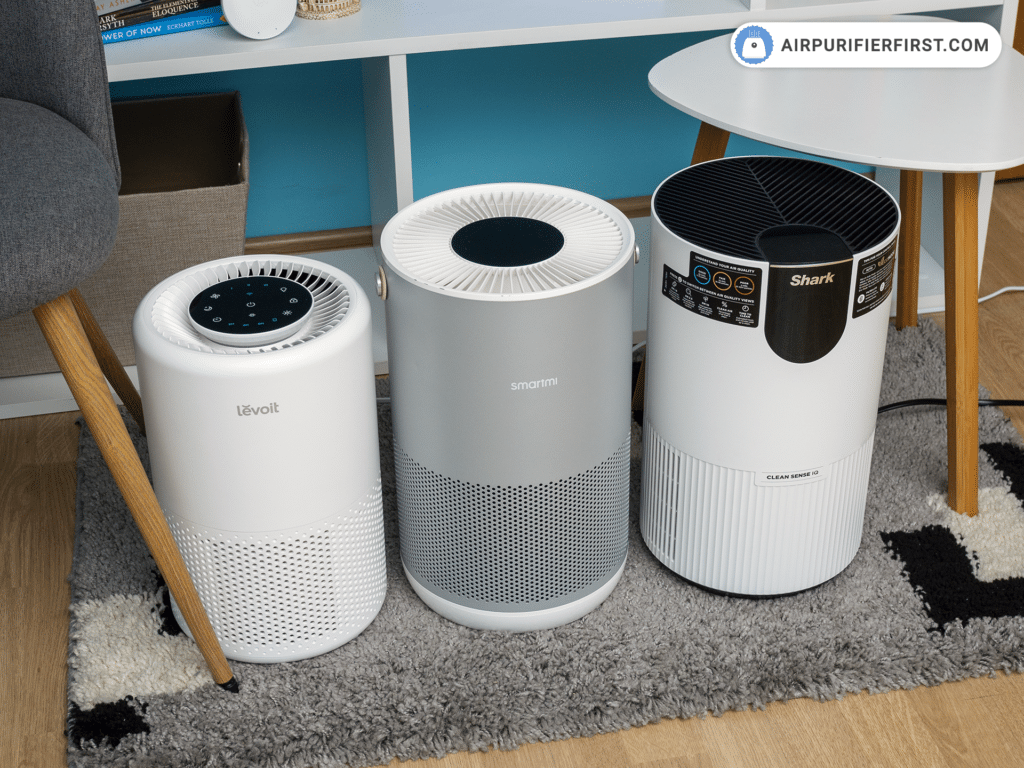 Competition comparison - Levoit Core 200S vs Smartmi P1 vs Shark HP102