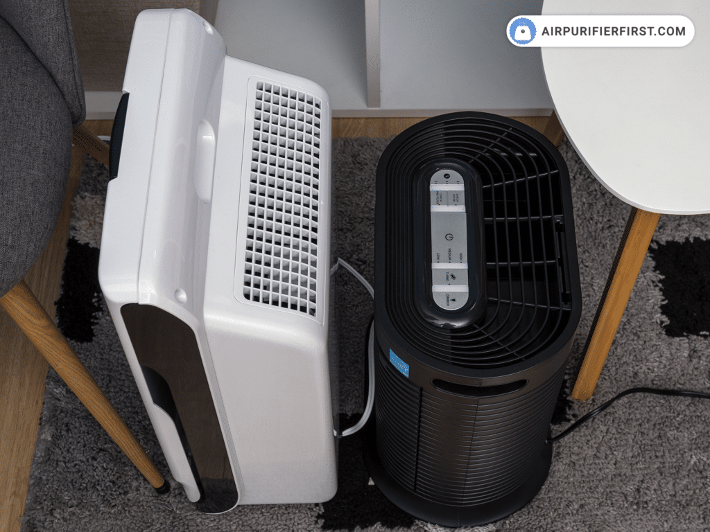 Hathaspace HSP001 Vs Honeywell HPA100 - air outlets on the top