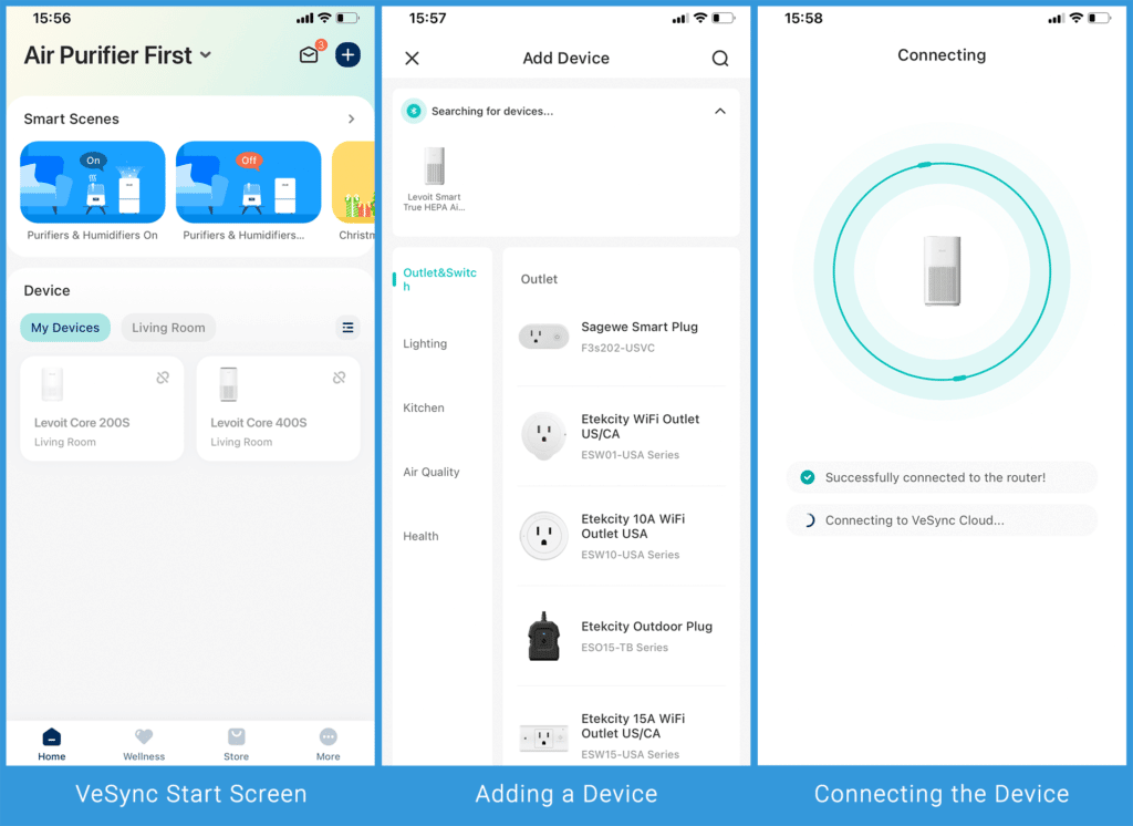 Levoit Core 600S - Setting Up the App and Adding a Device