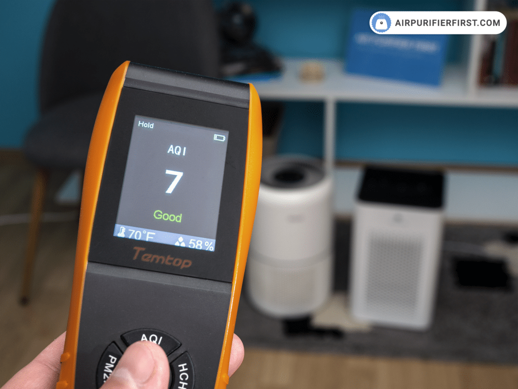 Testing Medify MA-25 and Levoit Core 300 performance with a laser particle meter