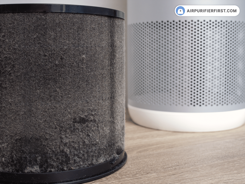 This is what a dusty filter looks like