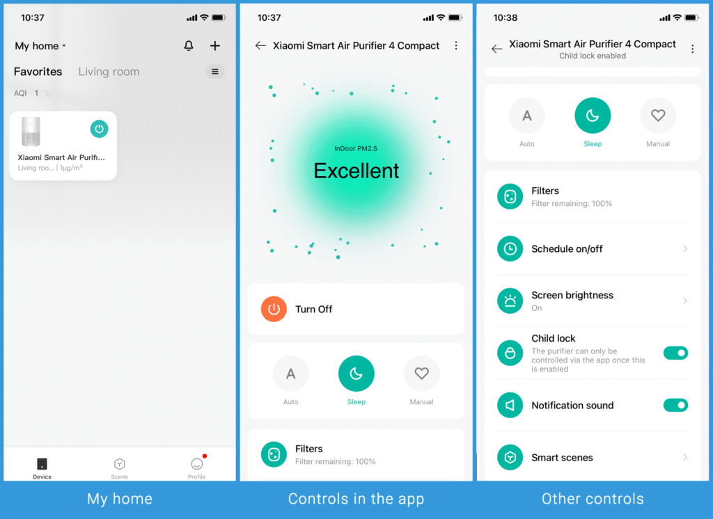 Xiaomi 4 Compact - Main Dashboard